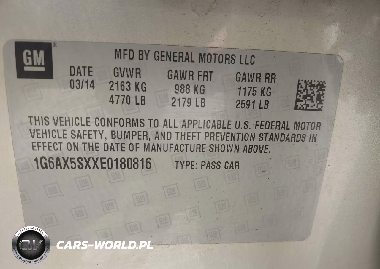 2014 Cadillac Cts Luxury VIN:1G6AX5SXXE0180816 - 9