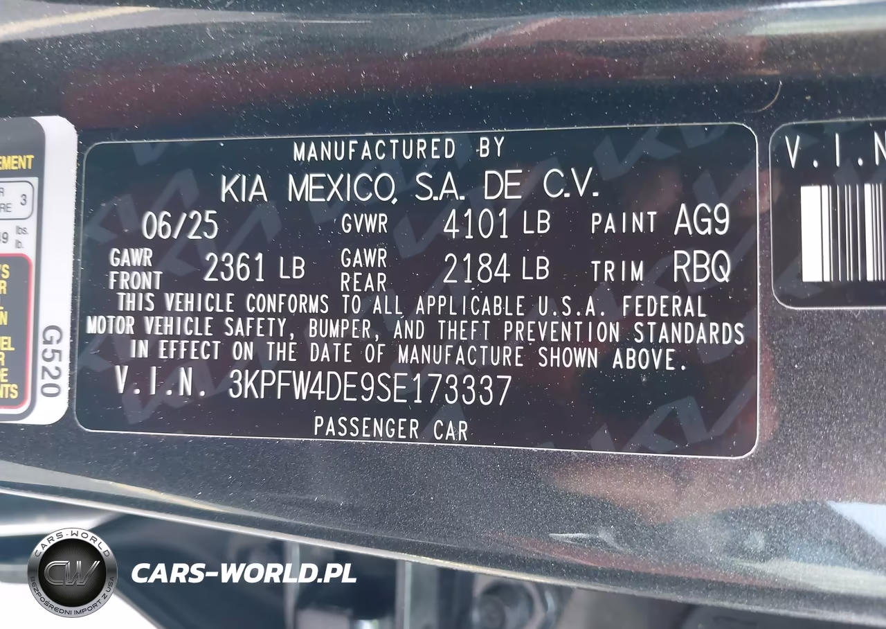 2025 Kia K4 Gt-Line VIN:3KPFW4DE9SE173337 - 9