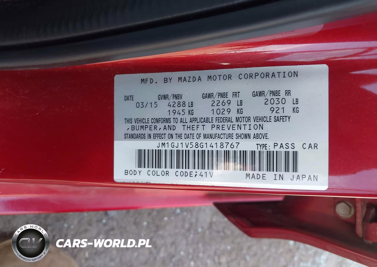 2016 Mazda Mazda6 I Touring VIN:JM1GJ1V58G1418767 - 9