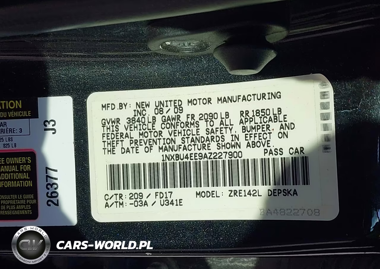 2010 Toyota Corolla S VIN:1NXBU4EE9AZ227900 - 9