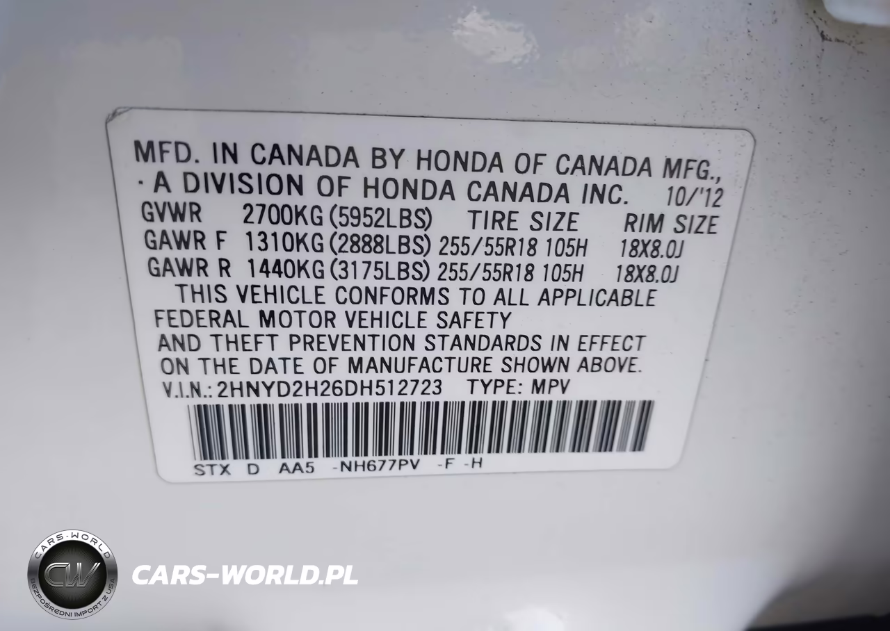 2013 Acura Mdx VIN:2HNYD2H26DH512723 - 9