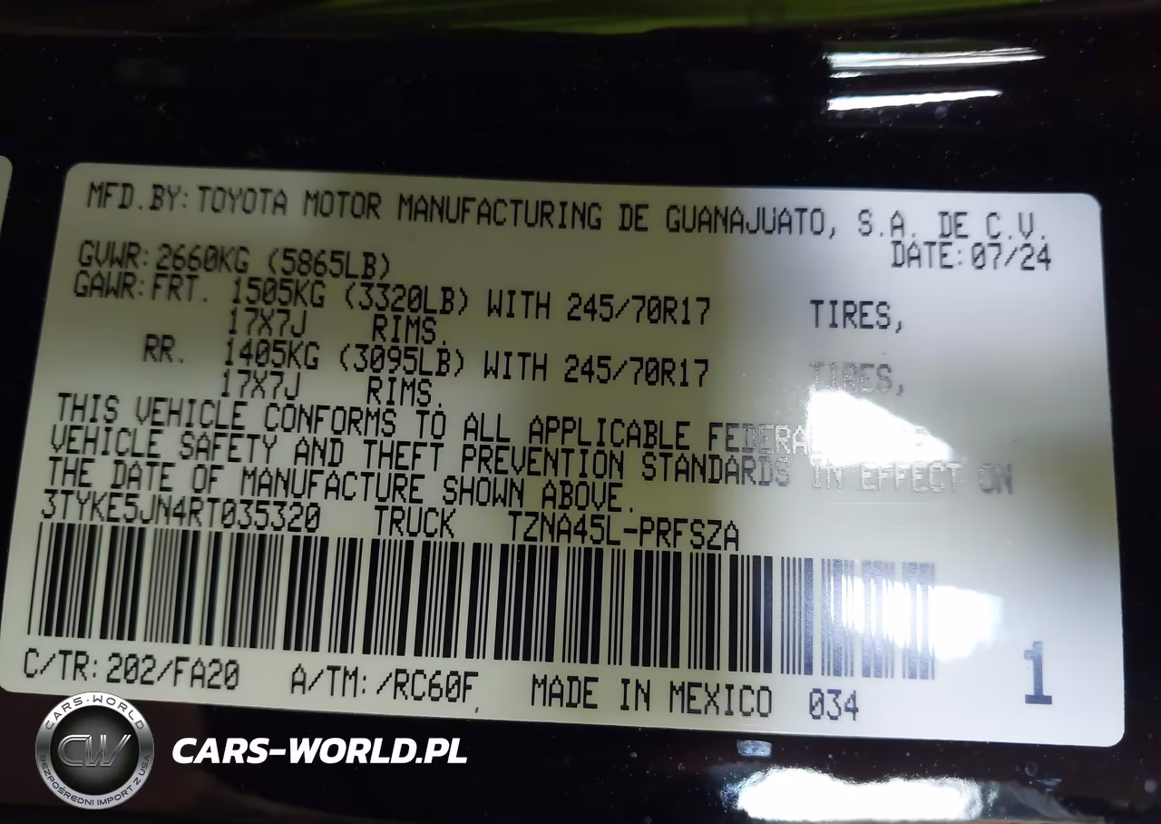 2024 Toyota Tacoma Sr VIN:3TYKE5JN4RT035320 - 9