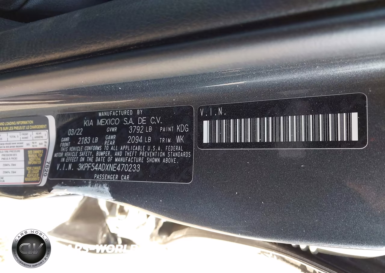 2022 Kia Forte Gt-Line VIN:3KPF54ADXNE470233 - 8