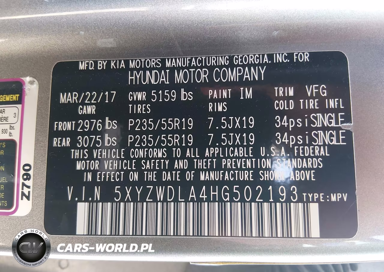 2017 Hyundai Santa Fe Sport 2.0T Ultimate VIN:5XYZWDLA4HG502193 - 9