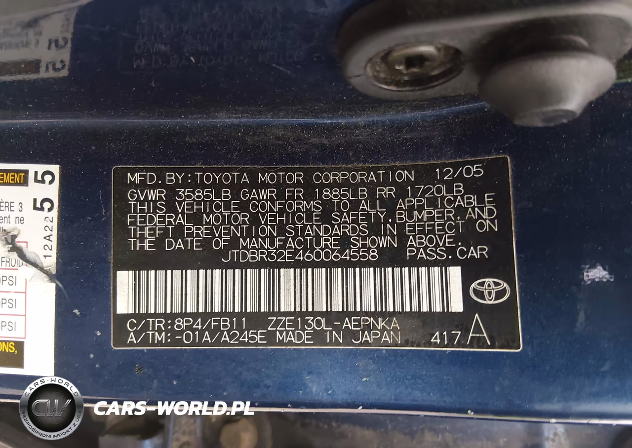 2006 Toyota Corolla Le VIN:JTDBR32E460064558 - 9