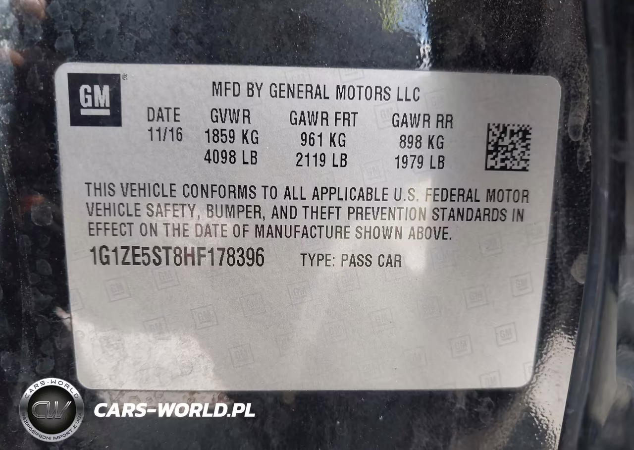 2017 Chevrolet Malibu 1Lt VIN:1G1ZE5ST8HF178396 - 9