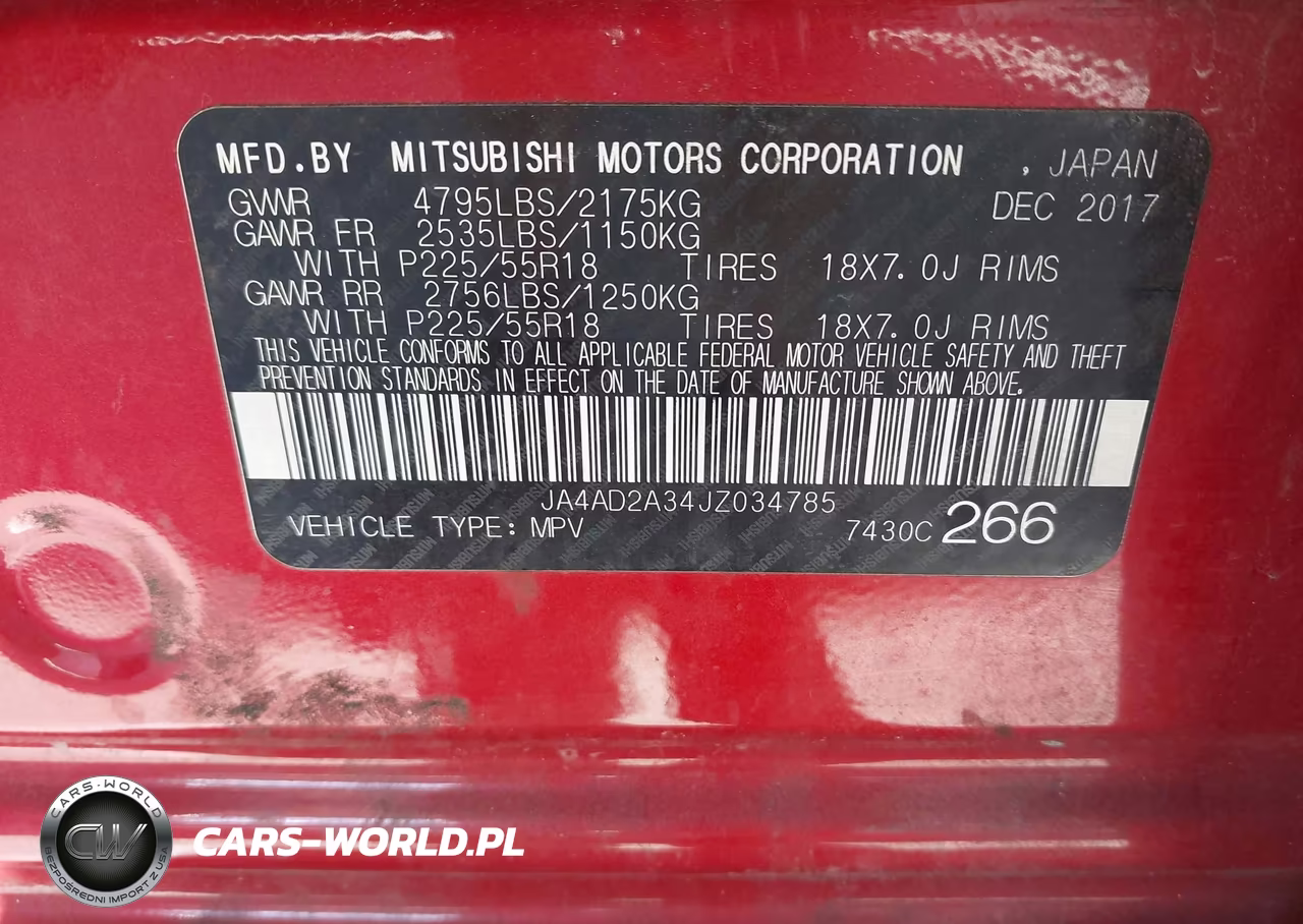 2018 Mitsubishi Outlander Es VIN:JA4AD2A34JZ034785 - 9