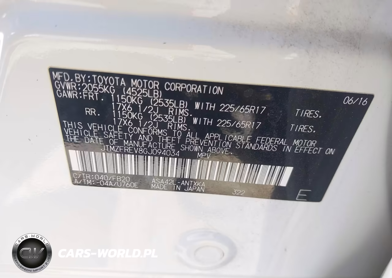 2016 Toyota Rav4 Le VIN:JTMZFREV8GJ094034 - 9
