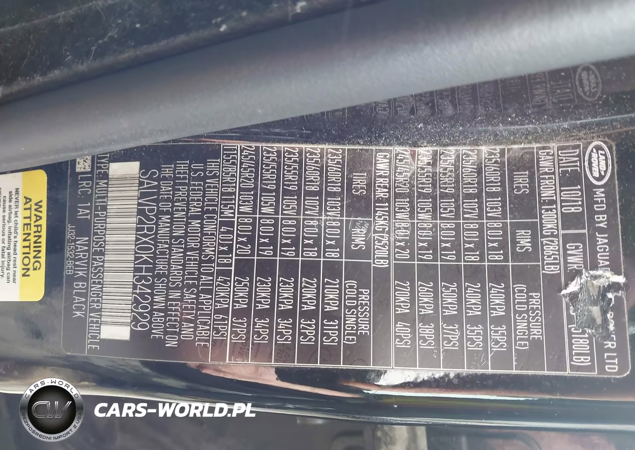 2019 Land Rover Range Rover Evoque Se-Se Premium VIN:SALVP2RX0KH342929 - 9