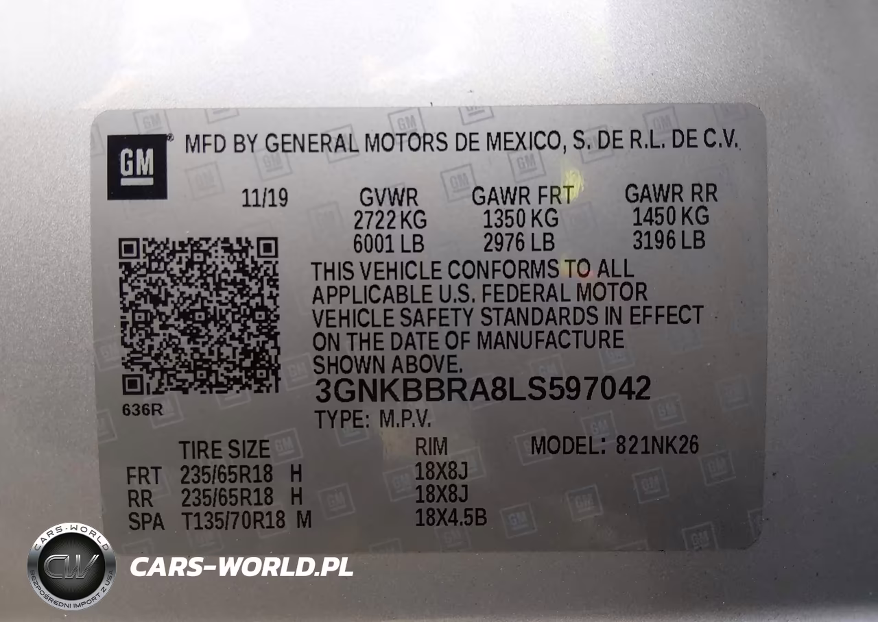 2020 Chevrolet Blazer Fwd 1Lt VIN:3GNKBBRA8LS597042 - 9