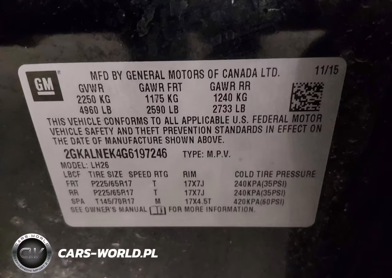 2016 GMC Terrain Sle-2 VIN:2GKALNEK4G6197246 - 9