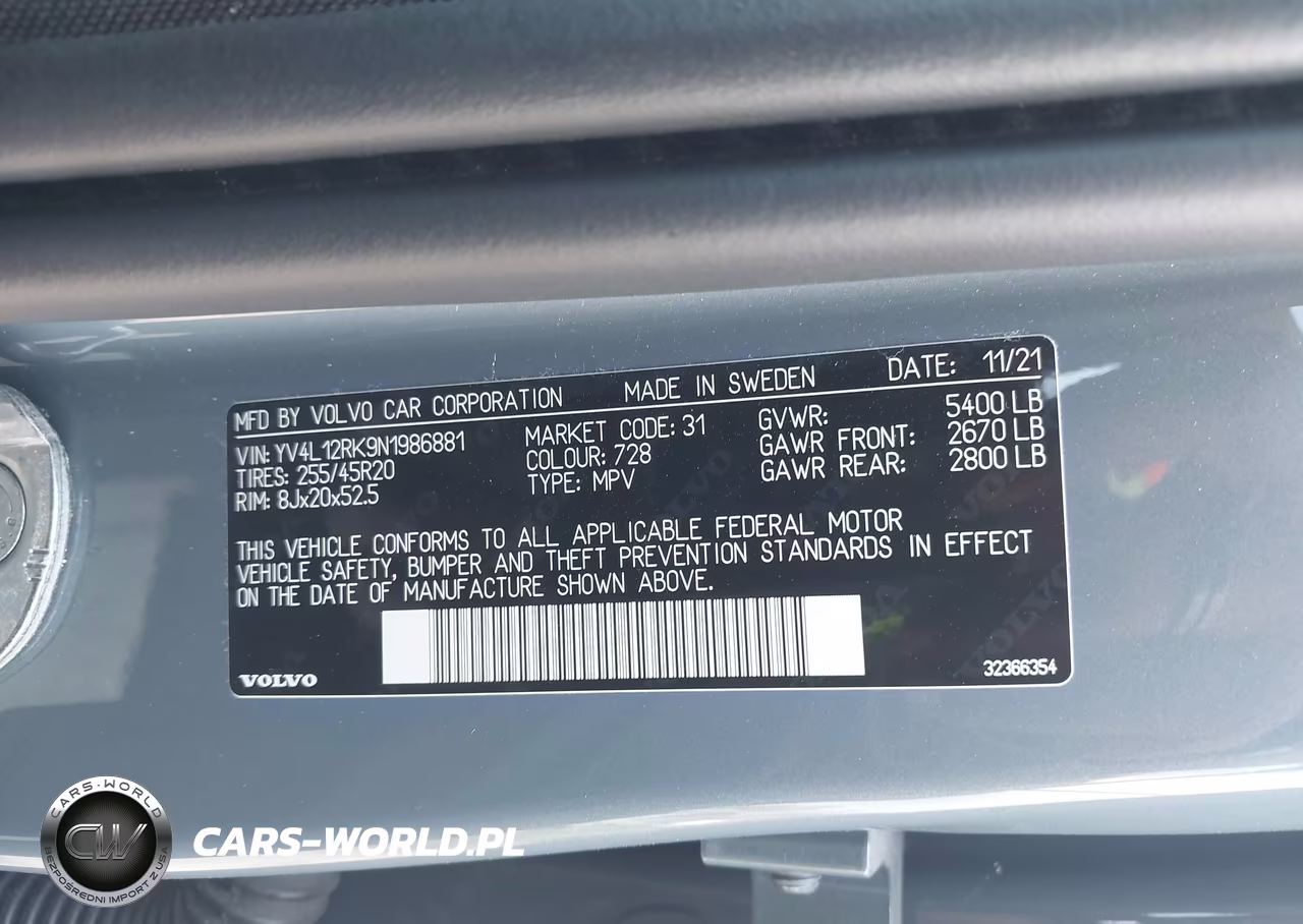 2022 Volvo Xc60 B5 Momentum VIN:YV4L12RK9N1986881 - 9