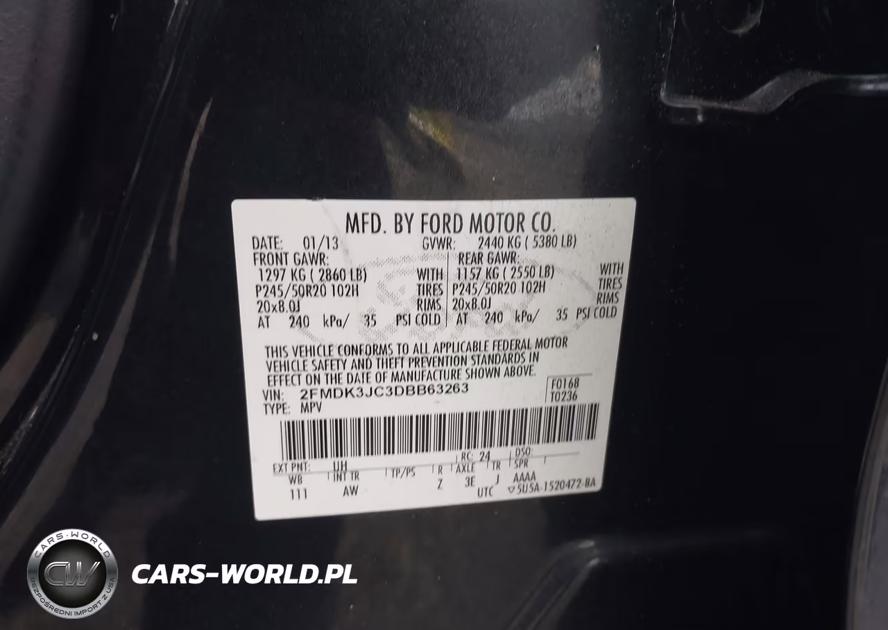 2013 Ford Edge Sel VIN:2FMDK3JC3DBB63263 - 9