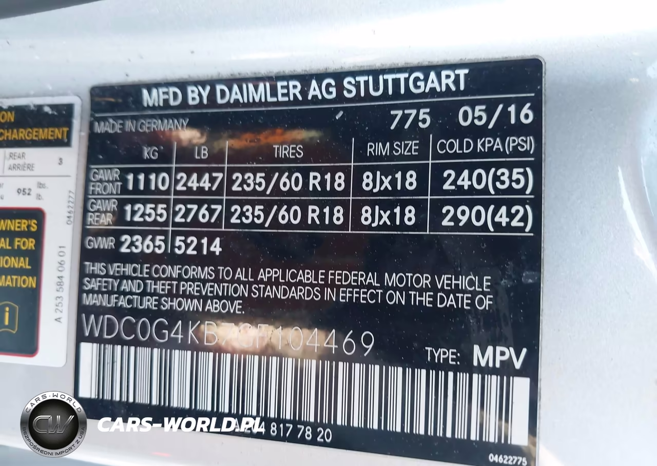 2016 Mercedes-Benz Glc 300 4Matic VIN:WDC0G4KB7GF104469 - 9