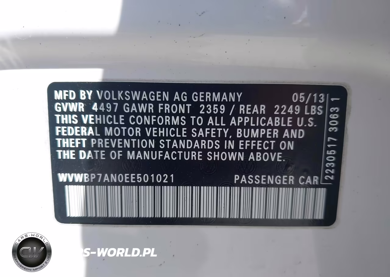 2014 Volkswagen Cc 2.0T R-Line VIN:WVWBP7AN0EE501021 - 9