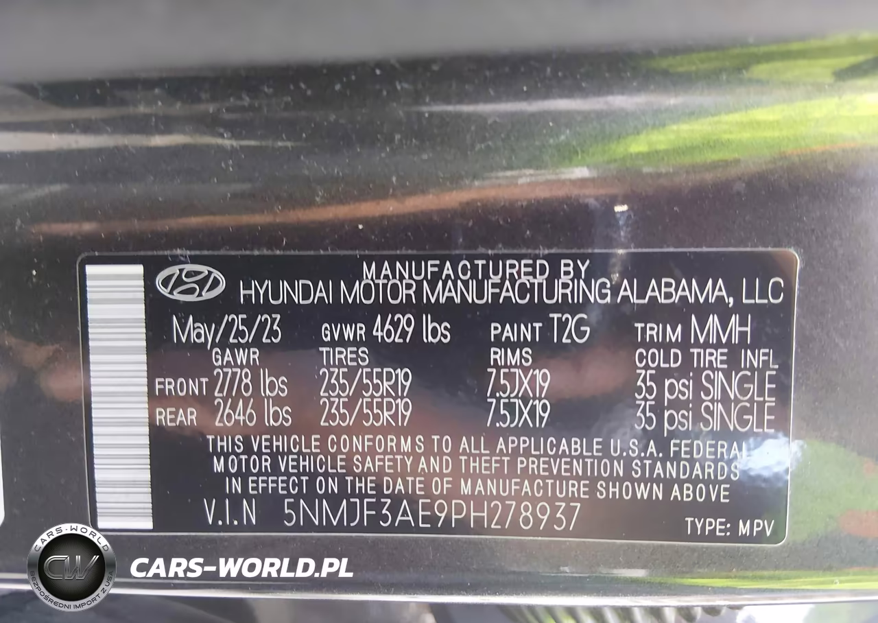 2023 Hyundai Tucson Sel VIN:5NMJF3AE9PH278937 - 9