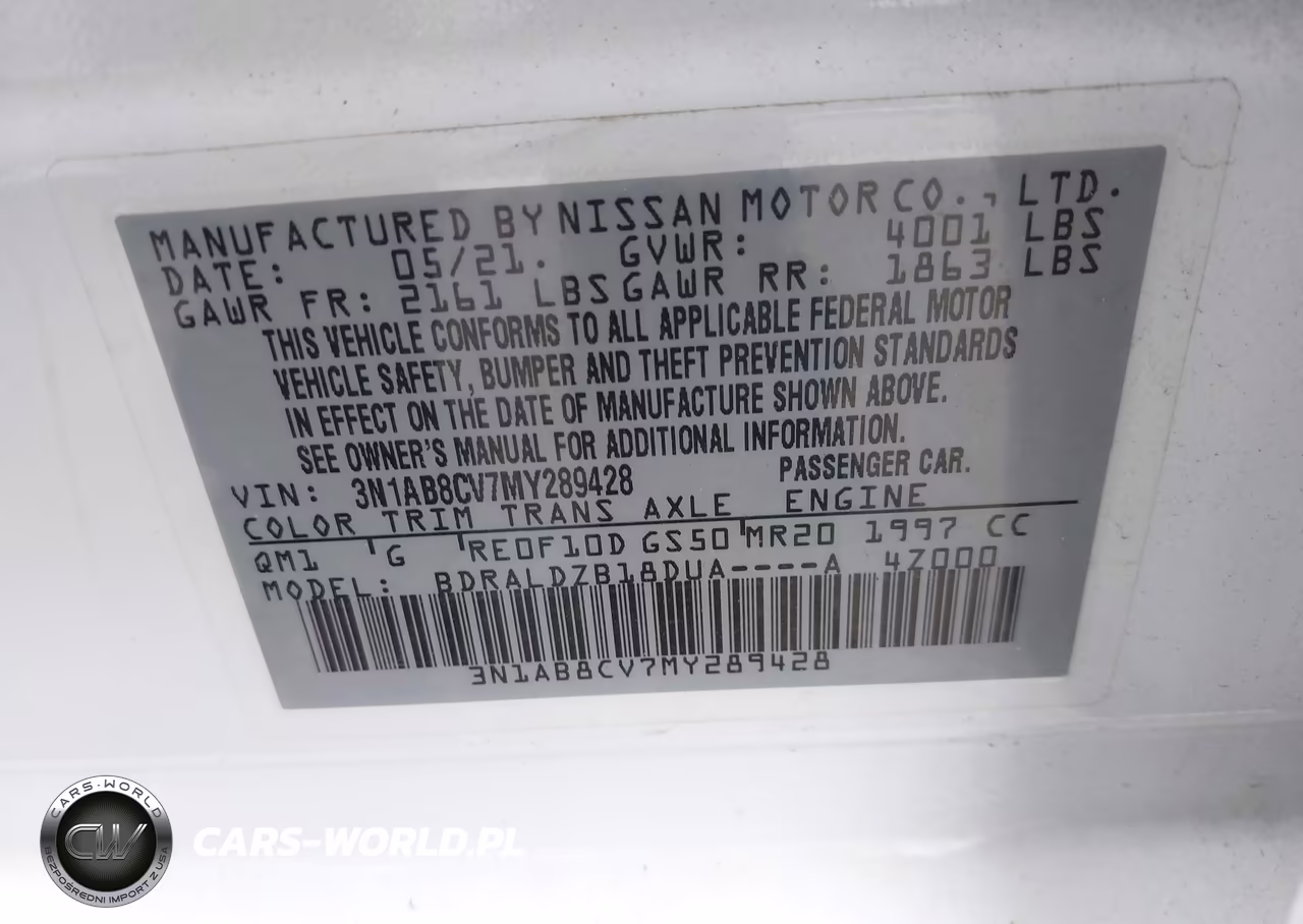 2021 Nissan Sentra Sv Xtronic Cvt VIN:3N1AB8CV7MY289428 - 9