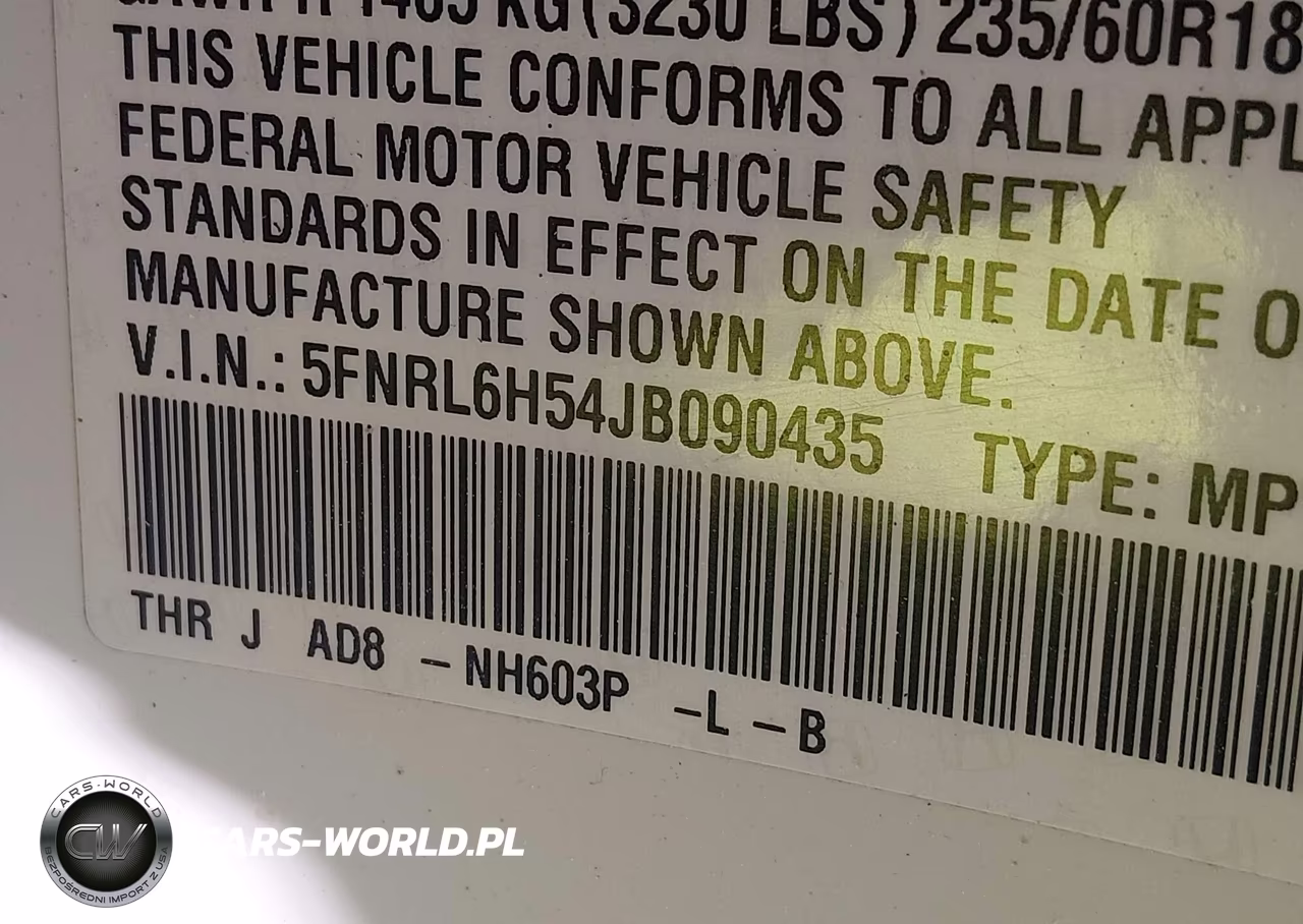 2018 Honda Odyssey Ex VIN:5FNRL6H54JB090435 - 9