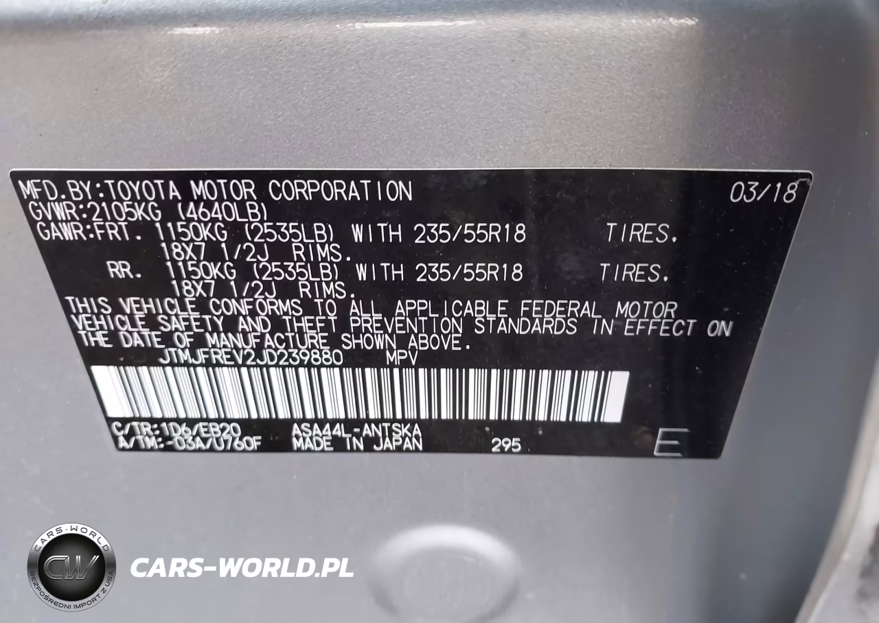 2018 Toyota Rav4 Se VIN:JTMJFREV2JD239880 - 9