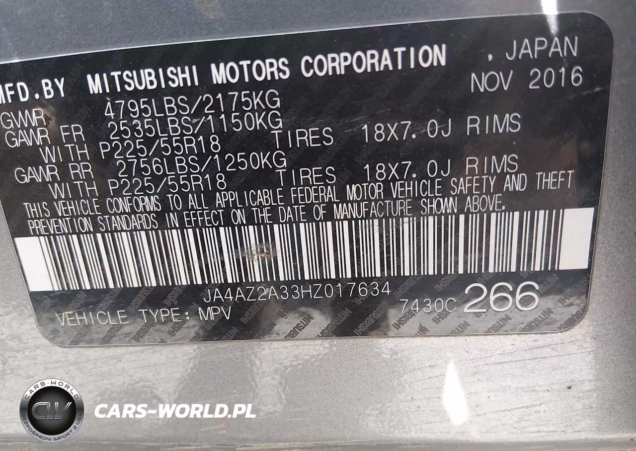 2017 Mitsubishi Outlander Es VIN:JA4AZ2A33HZ017634 - 9