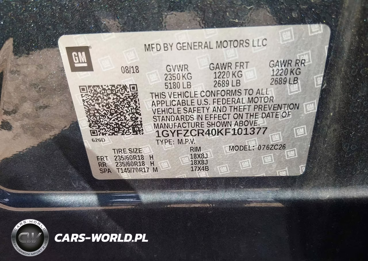 2019 Cadillac Xt4 Premium Luxury VIN:1GYFZCR40KF101377 - 9
