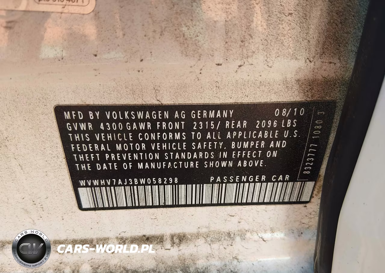 2011 Volkswagen Gti 4-Door VIN:WVWHV7AJ3BW058298 - 9