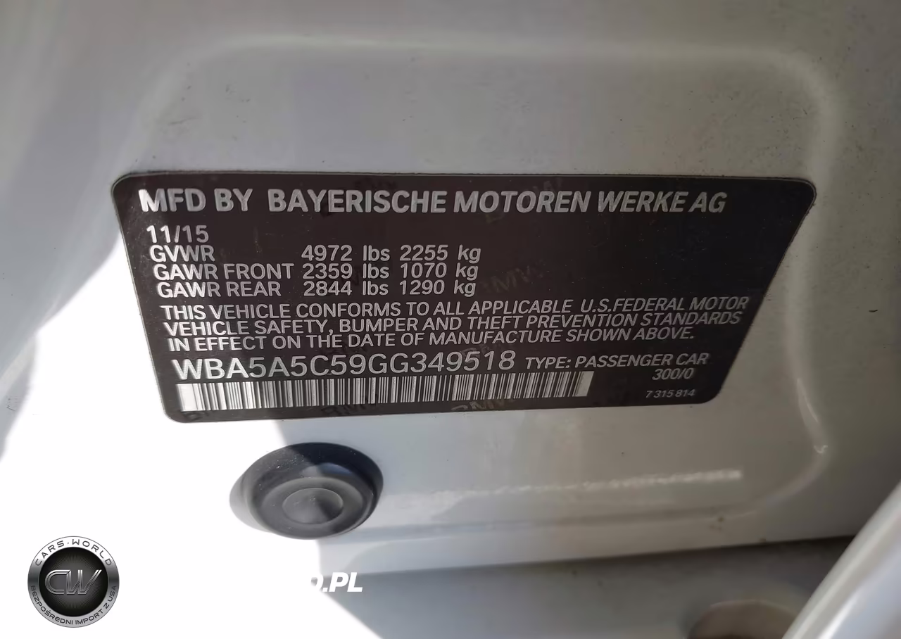 2016 BMW 528I VIN:WBA5A5C59GG349518 - 9