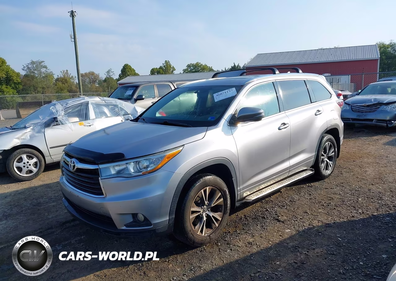 2016 Toyota Highlander Xle V6 VIN:5TDKKRFH2GS173661 - 2