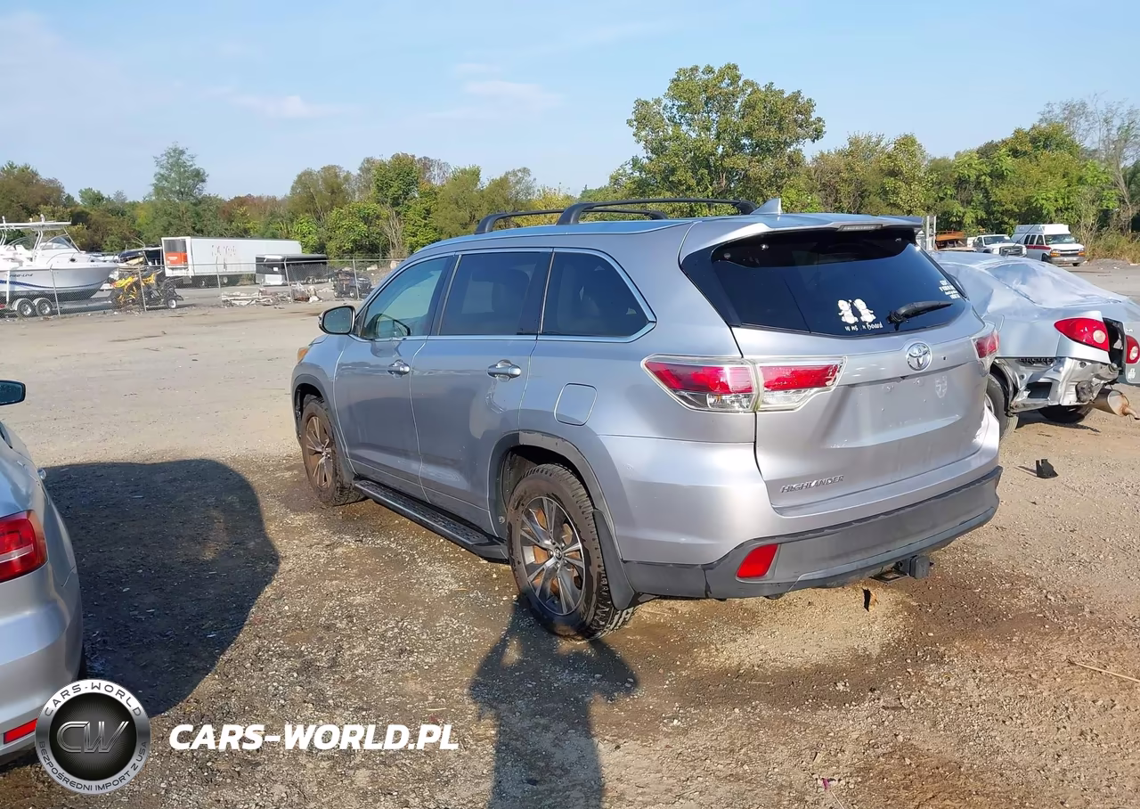 2016 Toyota Highlander Xle V6 VIN:5TDKKRFH2GS173661 - 3