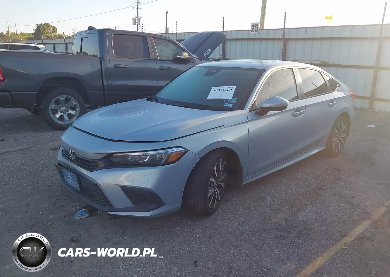 2022 Honda Civic Ex VIN:2HGFE1F71NH323144 - 2
