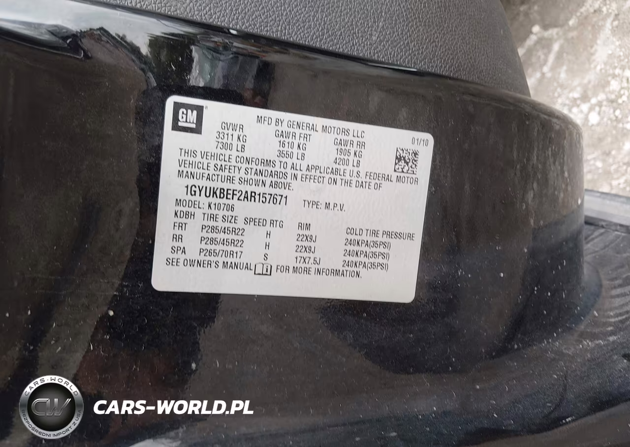 2010 Cadillac Escalade Luxury VIN:1GYUKBEF2AR157671 - 9