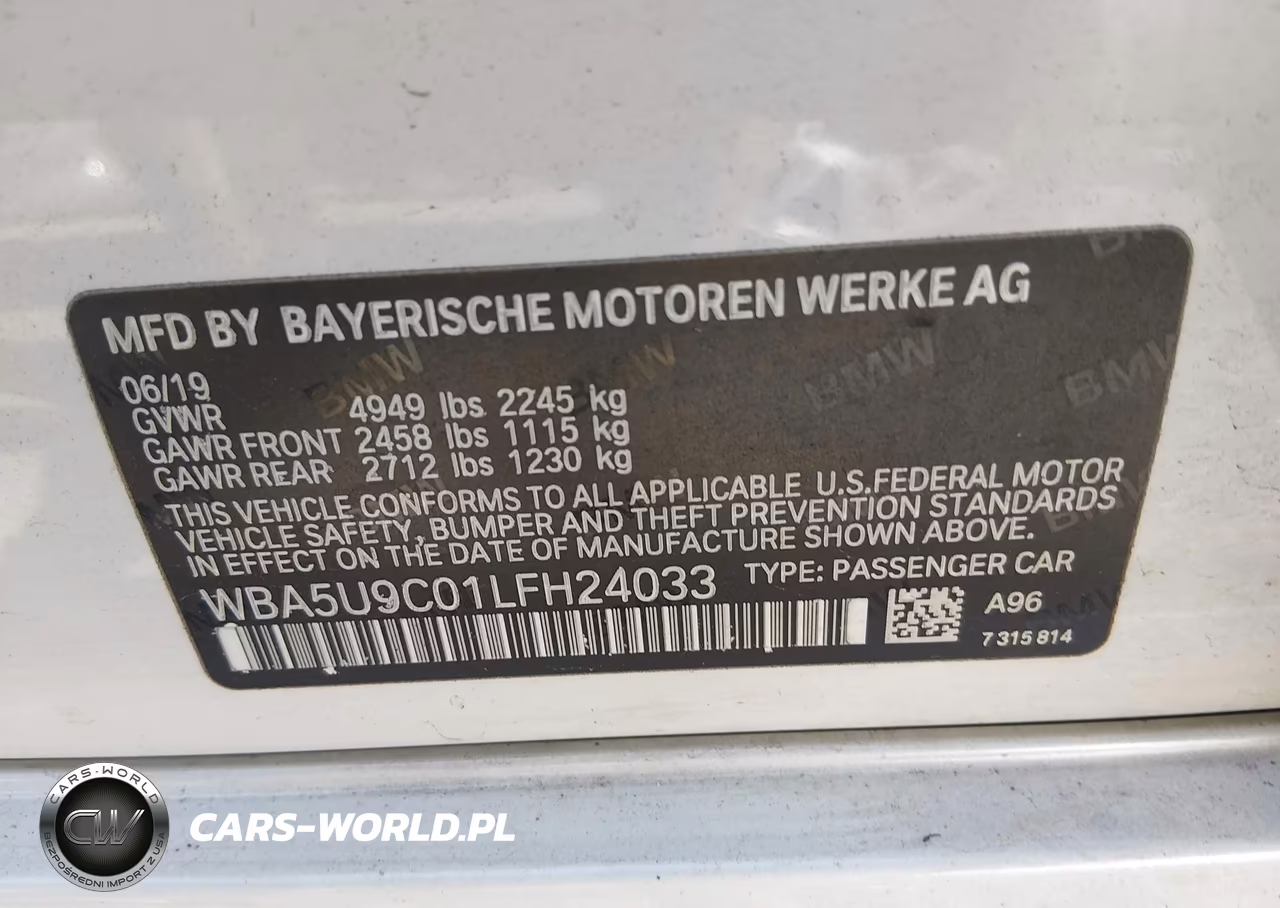 2020 BMW M340I M340I xDrive VIN:WBA5U9C01LFH24033 - 9