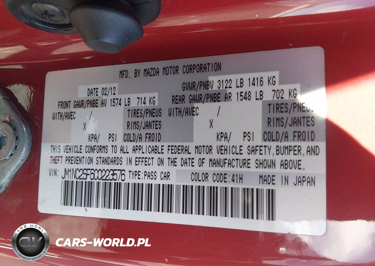 2012 Mazda Mx-5 Miata Special Edition VIN:JM1NC2SF6C0223576 - 9