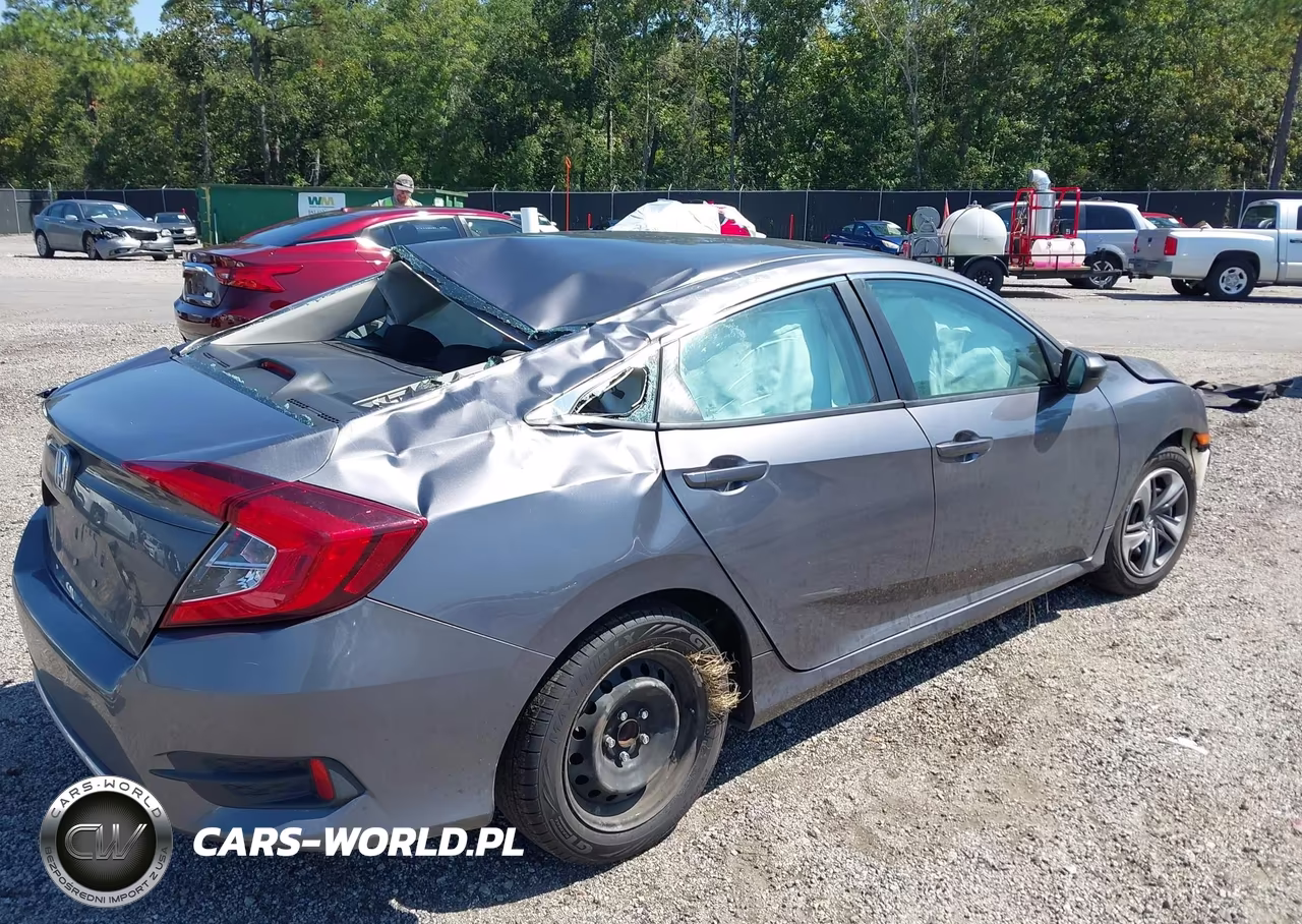 2019 Honda Civic Lx VIN:19XFC2F61KE030367 - 4