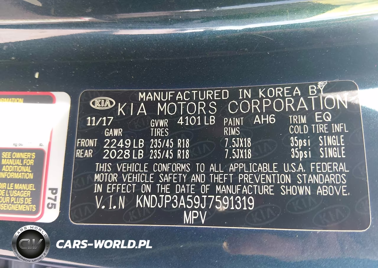 2018 Kia Soul + VIN:KNDJP3A59J7591319 - 9