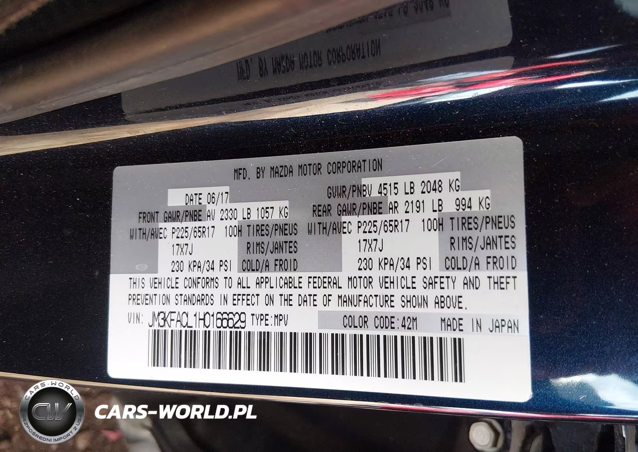 2017 Mazda Cx-5 Touring VIN:JM3KFACL1H0166629 - 9