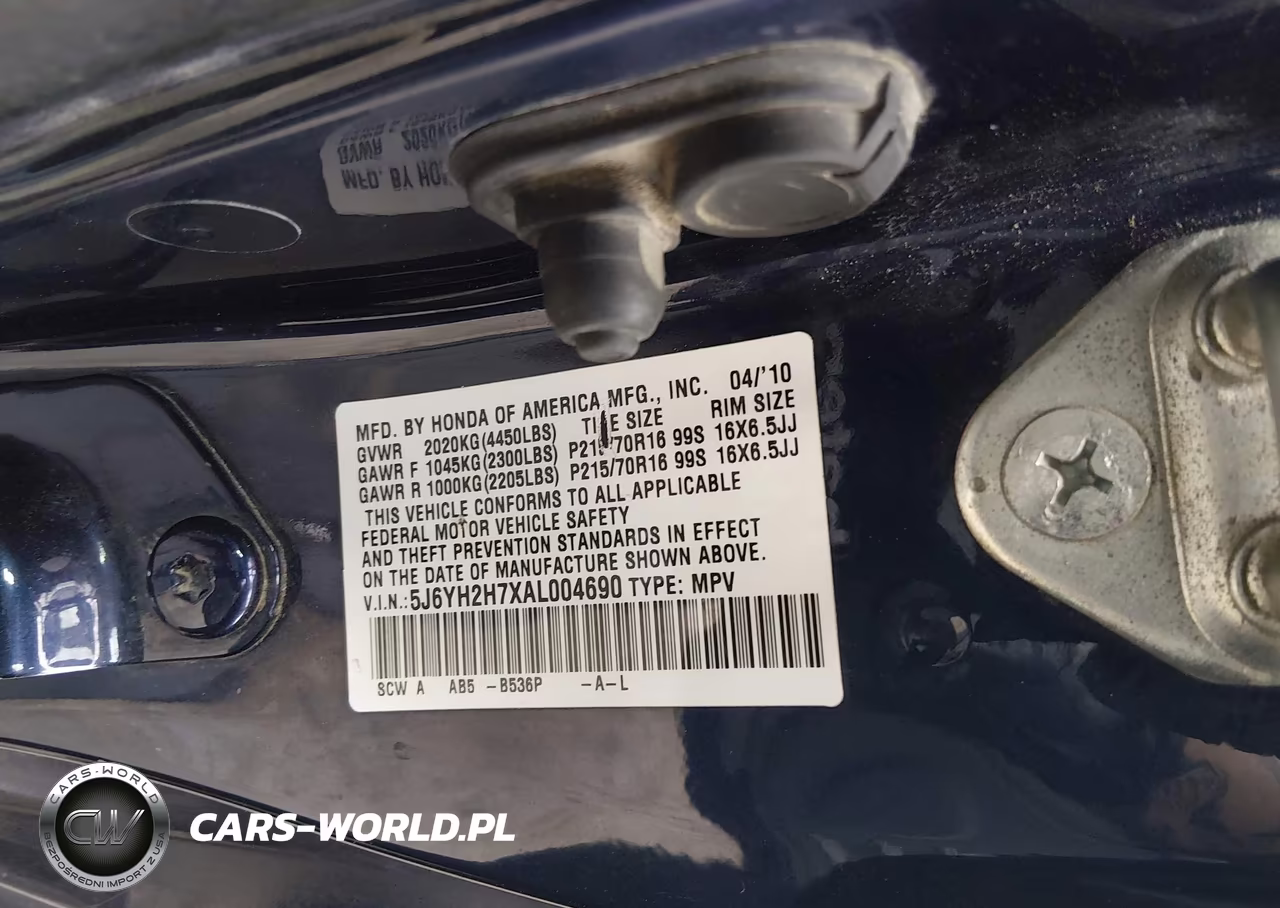 2010 Honda Element Ex VIN:5J6YH2H7XAL004690 - 9
