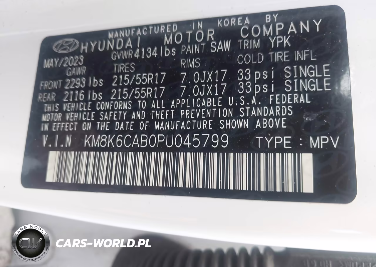 2023 Hyundai Kona Sel VIN:KM8K6CAB0PU045799 - 9