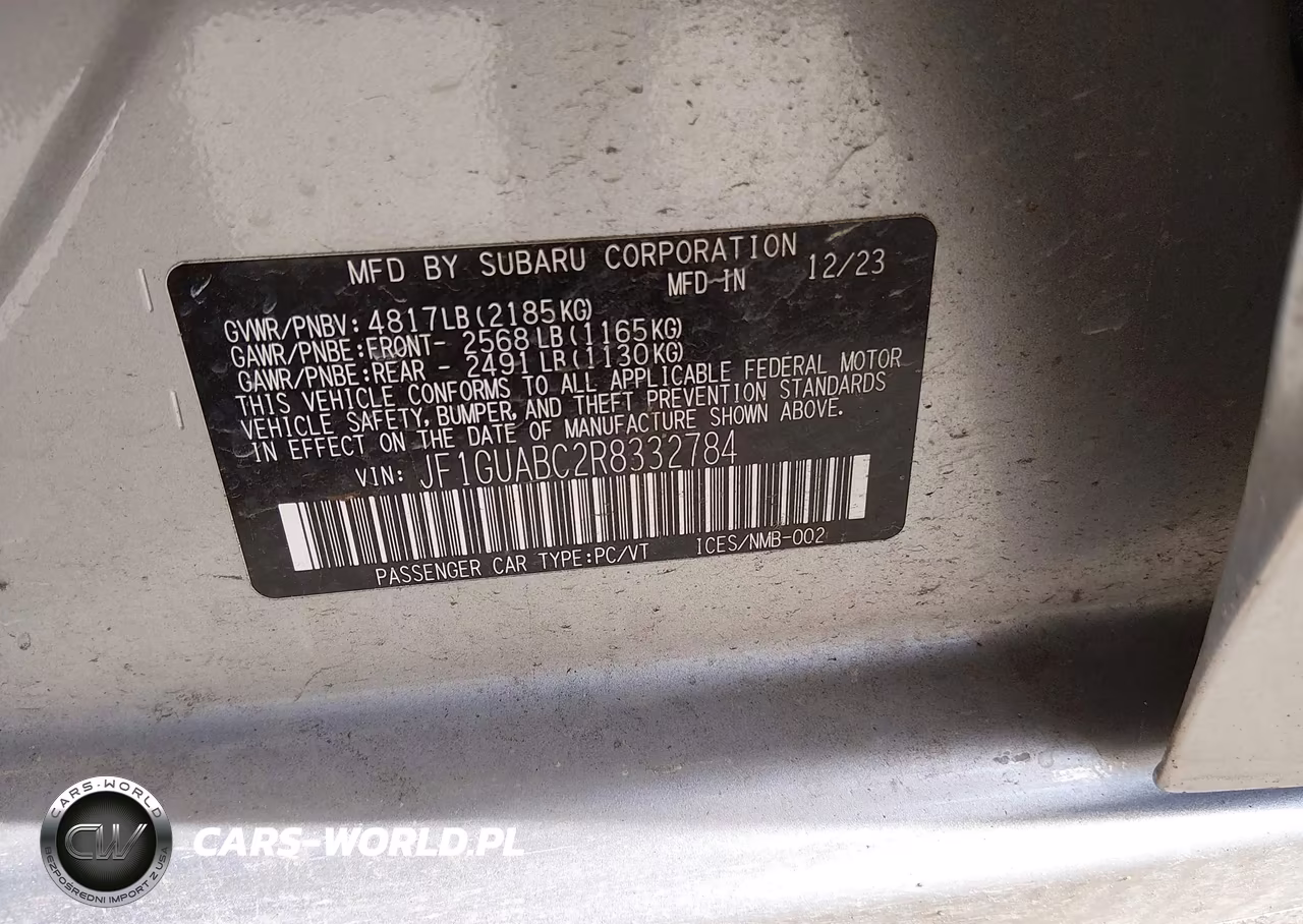 2024 Subaru Impreza Base 5-Door VIN:JF1GUABC2R8332784 - 9