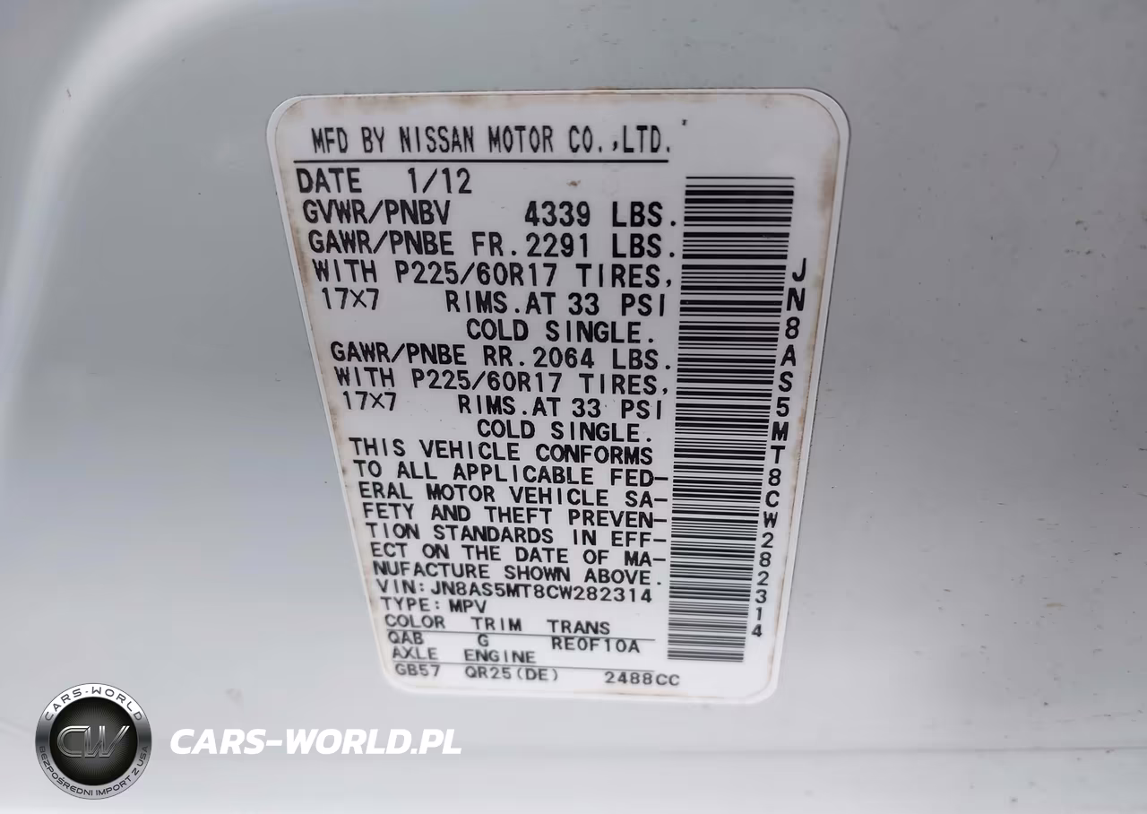 2012 Nissan Rogue Sv VIN:JN8AS5MT8CW282314 - 9