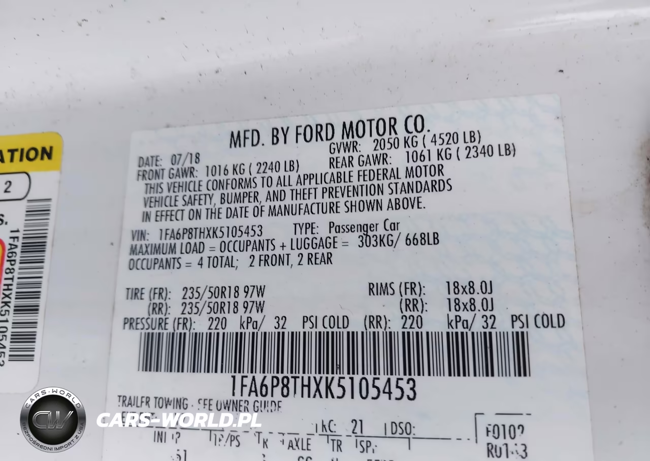 2019 Ford Mustang Ecoboost Premium VIN:1FA6P8THXK5105453 - 9