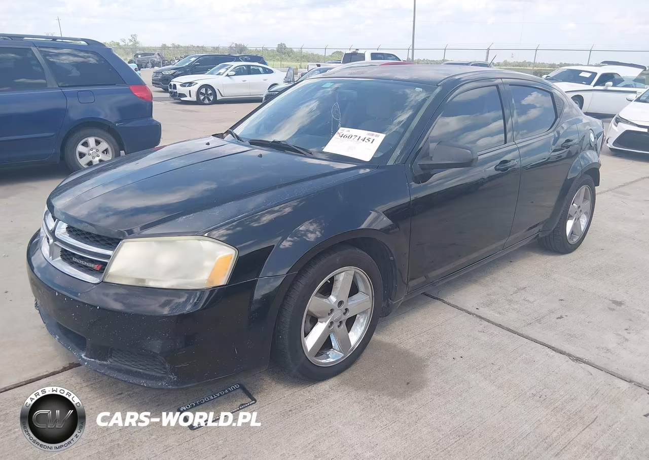 2013 Dodge Avenger Se VIN:1C3CDZAB5DN638117 - 2