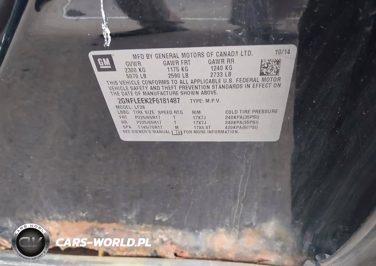 2015 Chevrolet Equinox Ls VIN:2GNFLEEK2F6181487 - 9