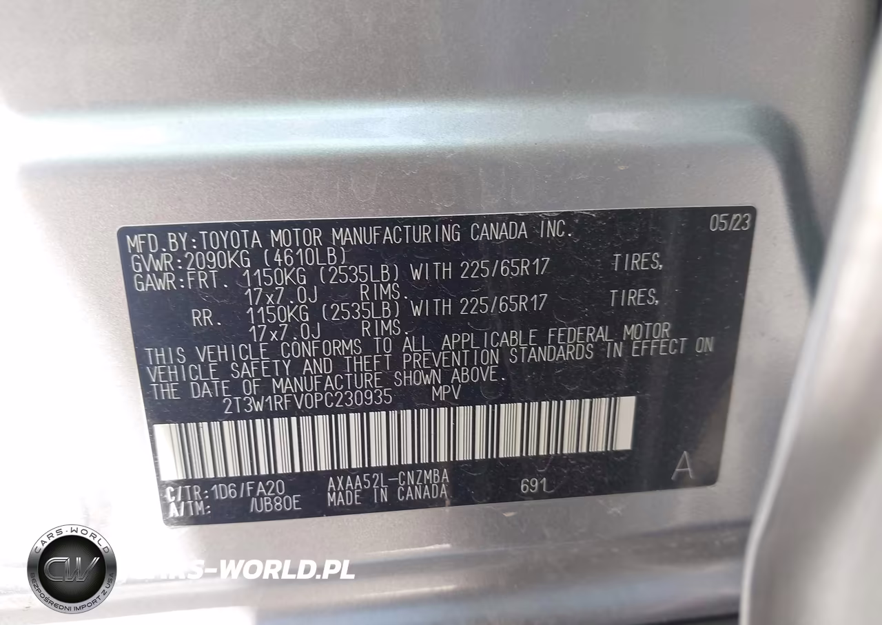 2023 Toyota Rav4 Xle VIN:2T3W1RFV0PC230935 - 9