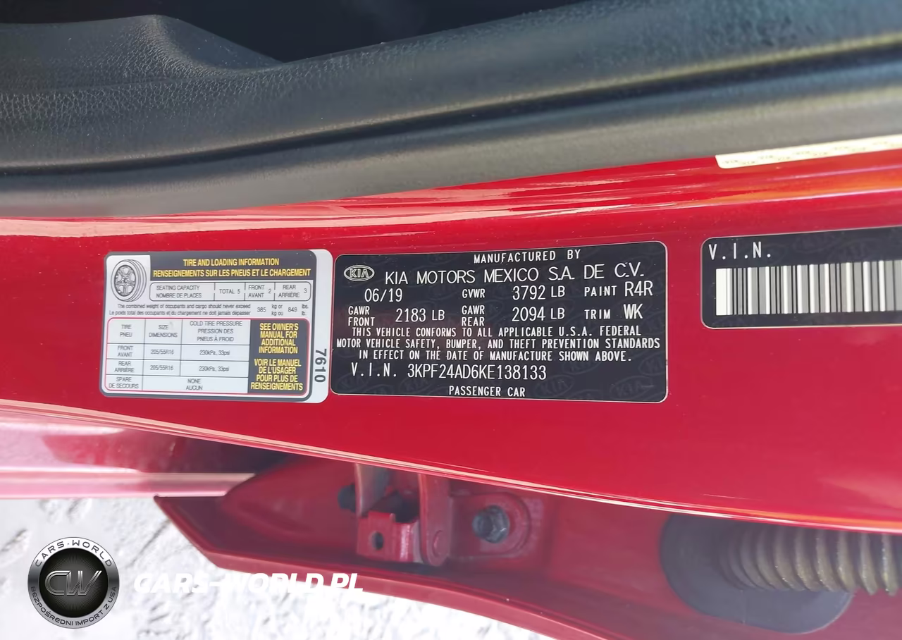 2019 Kia Forte Lxs VIN:3KPF24AD6KE138133 - 9