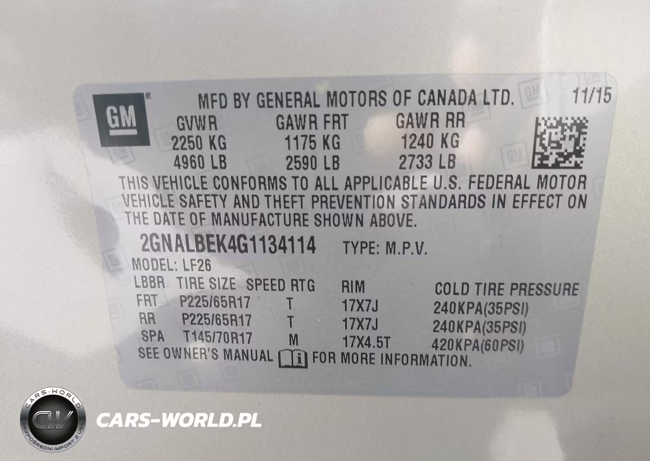 2016 Chevrolet Equinox Ls VIN:2GNALBEK4G1134114 - 9