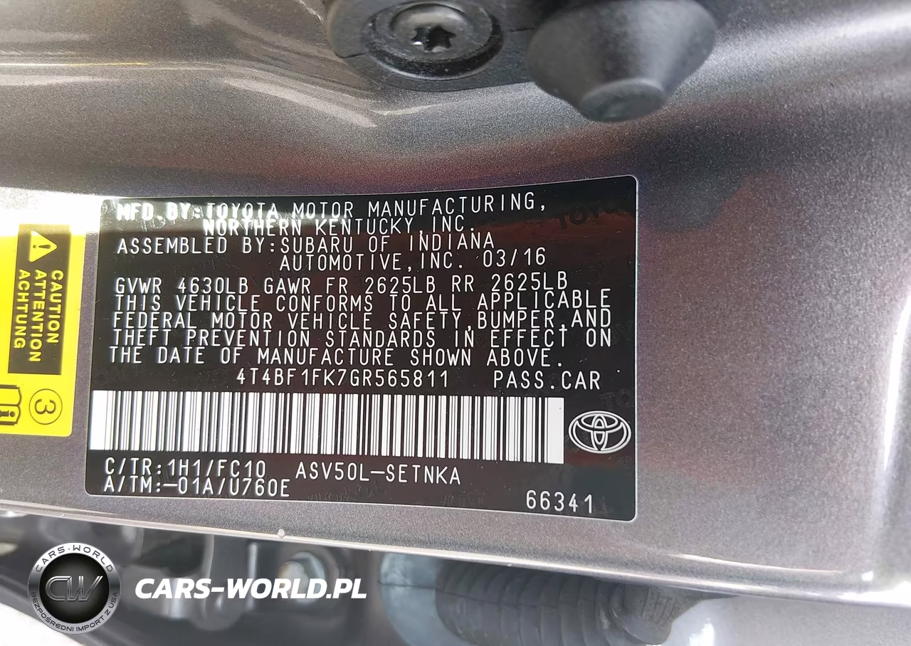 2016 Toyota Camry Le VIN:4T4BF1FK7GR565811 - 9