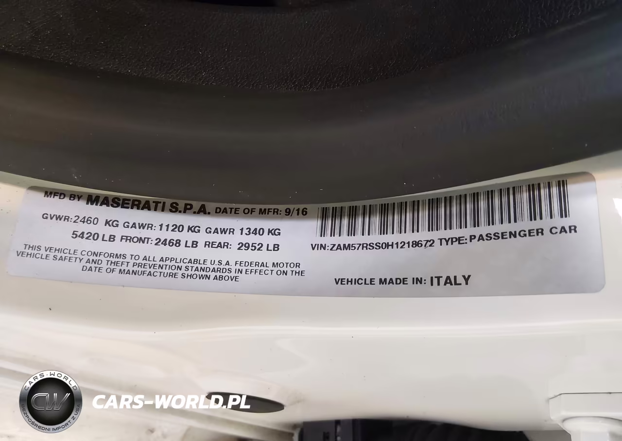 2017 Maserati Ghibli S VIN:ZAM57RSS0H1218672 - 9