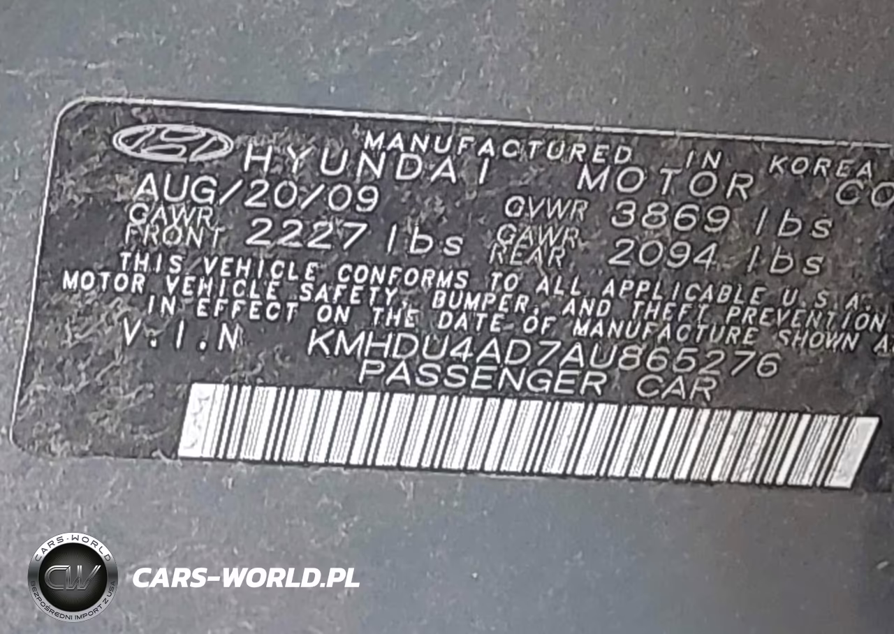 2010 Hyundai Elantra Gls VIN:KMHDU4AD7AU865276 - 9