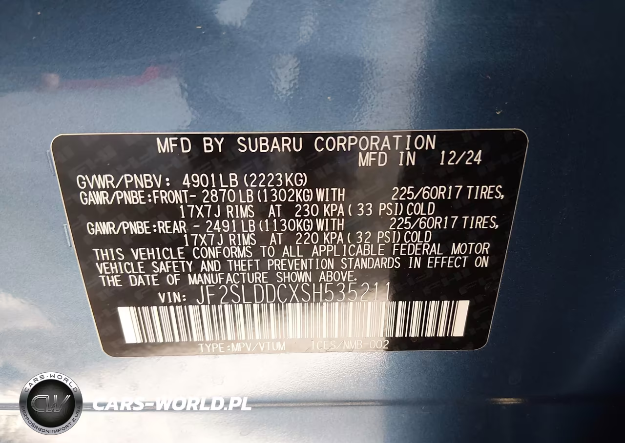 2025 Subaru Forester Premium VIN:JF2SLDDCXSH535211 - 9